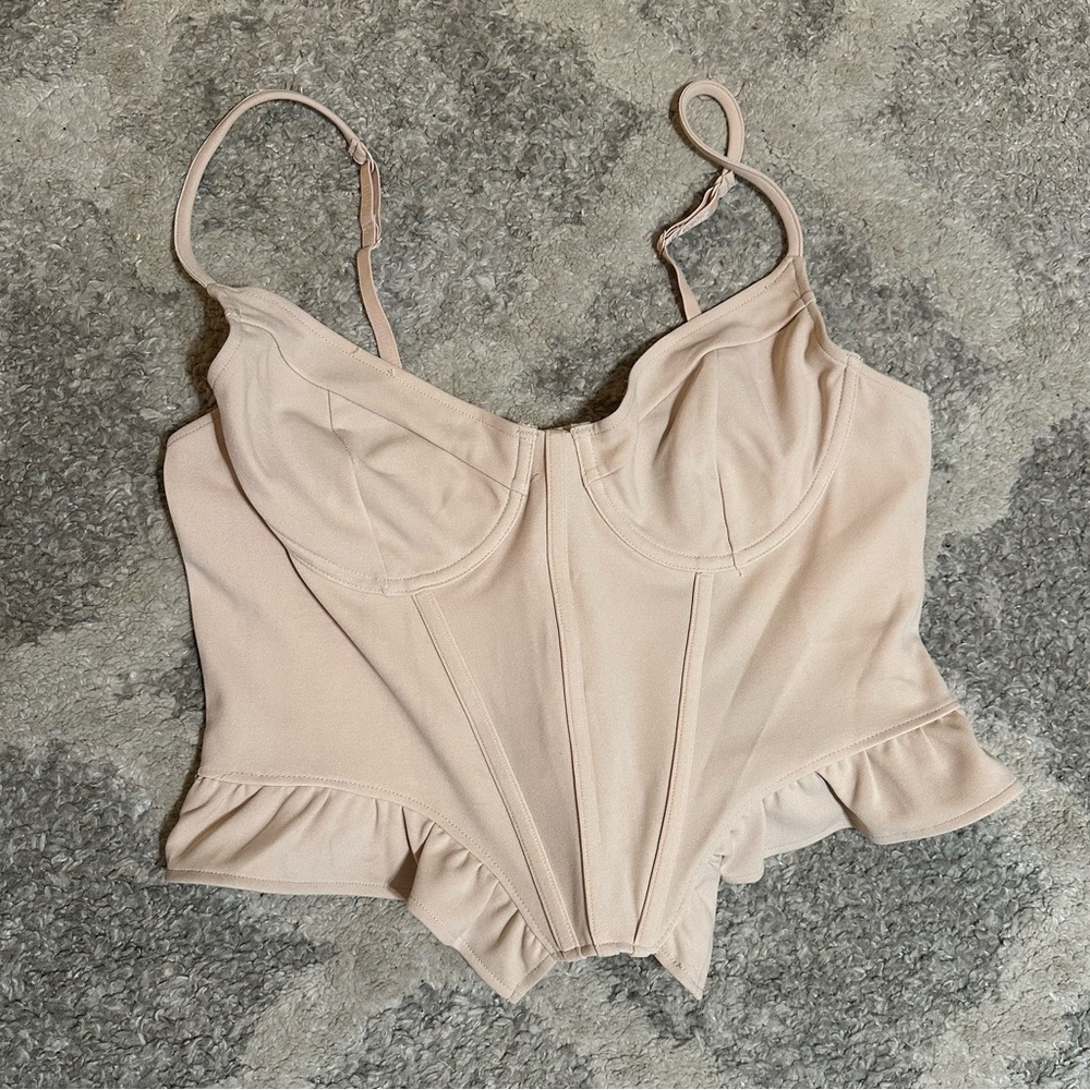 Elegant Cream Crop Top